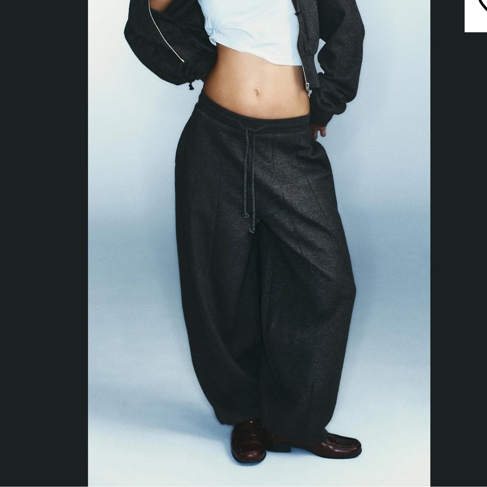 Zara ribbed balloon pants